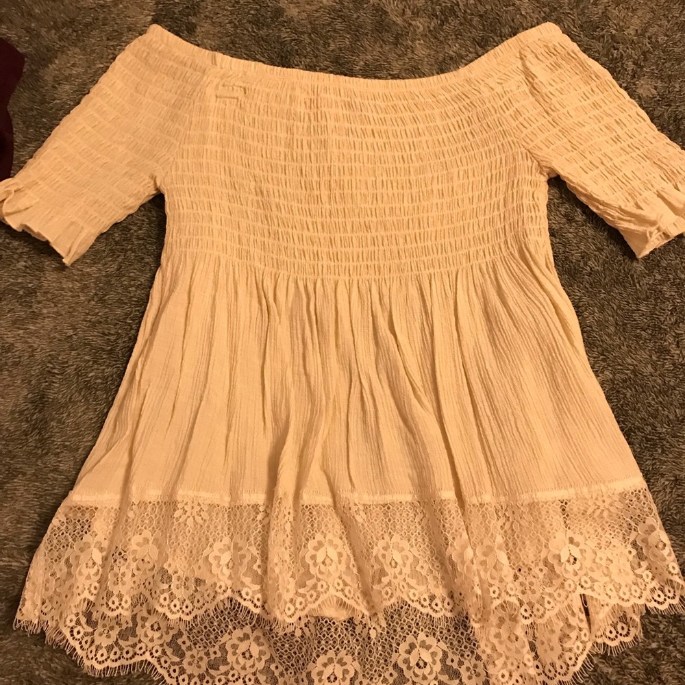 Off the shoulder shirt